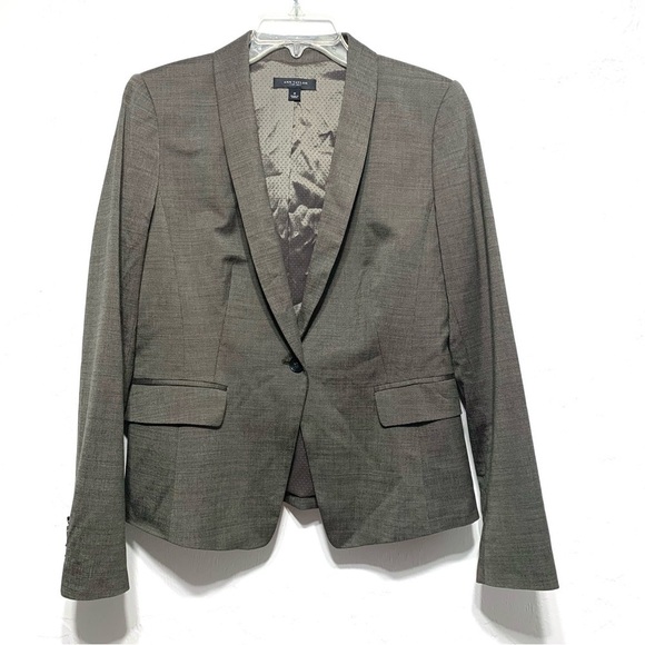 Ann Taylor Wool Blend Button Up Work Career Blazer Long Sleeves size 6 - Picture 1 of 6